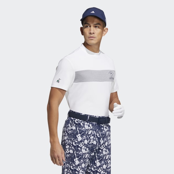White AEROREADY Play Green Mock-Neck Shirt