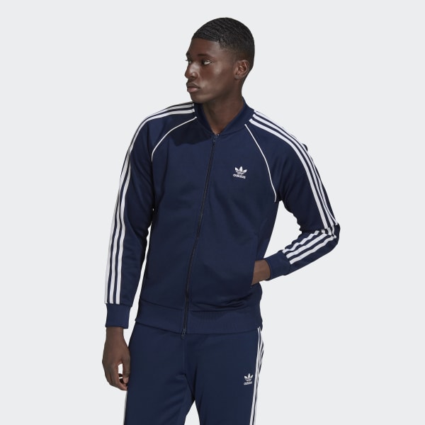 Adidas Originals Mens Adicolor Classics Primeblue SST Jacket TRACK TOPS,  NIGHT INDIGO/WHITE, X-Small US : : Clothing, Shoes & Accessories