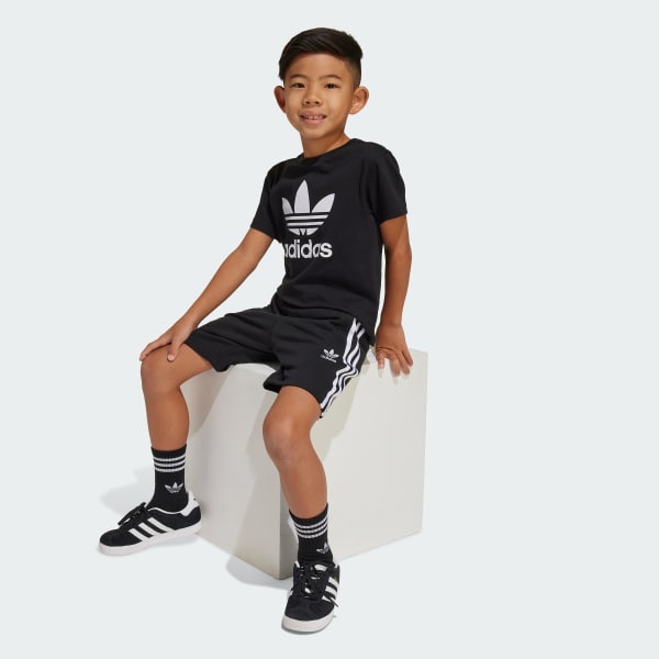 Black Adicolor Shorts Tee Set Kids