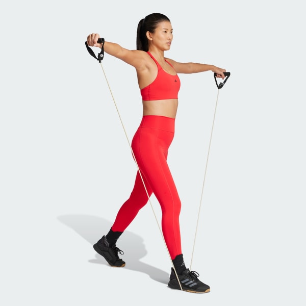 Red Optimé Full-Length Leggings