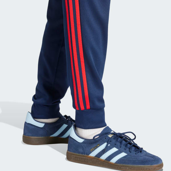 Blue and white adidas sweatpants new arrivals