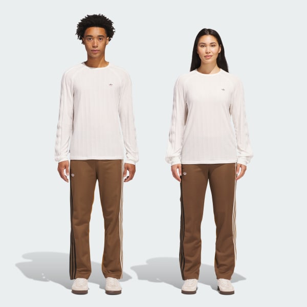 White Clot Long Sleeve Ribbed Tee by Edison Chen