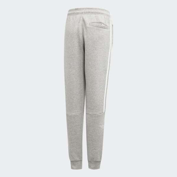 adidas originals joggers with logo embroidery grey