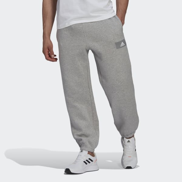 grijs Essentials FeelVivid Cotton fleece Straight Leg Joggingbroek HY636