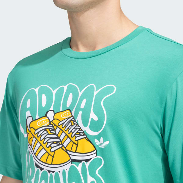adidas Originals Trefoil Shoe Tee Green adidas India