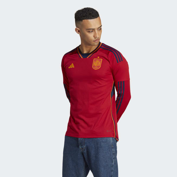 Guau incluir Publicidad Camiseta manga larga primera equipación España 22 - Rojo adidas | adidas  España