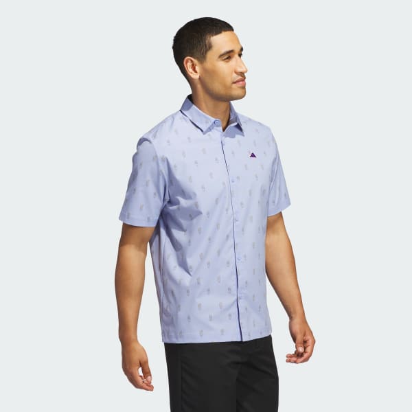 Blue Go-to Resort Button Down Polo Shirt