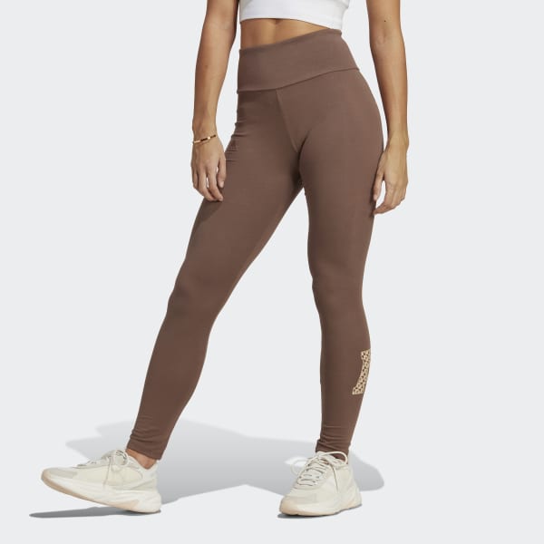 adidas All SZN x Logomania Leggings - Brown | Women's Lifestyle | adidas US