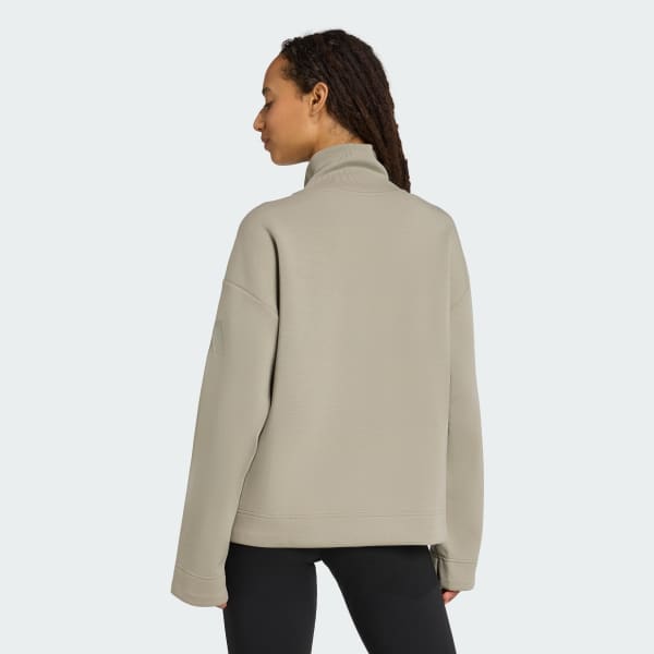 adidas Soft Lux Quarter-Zip - Green | Free Shipping with