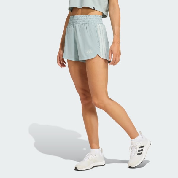 vert Short d'entraînement taille haute toile Pacer