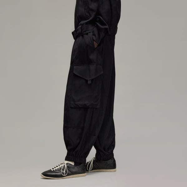 Schwarz Y-3 Rayon Twill Hose