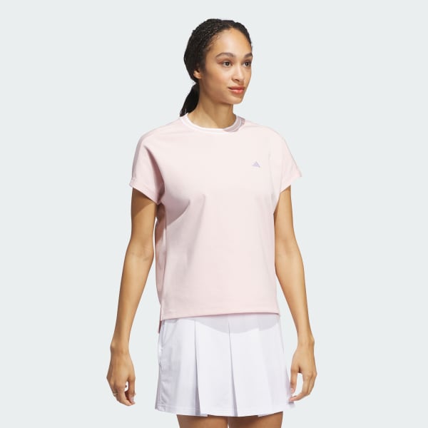 Hong Áo Thun Cổ Tròn Go-To