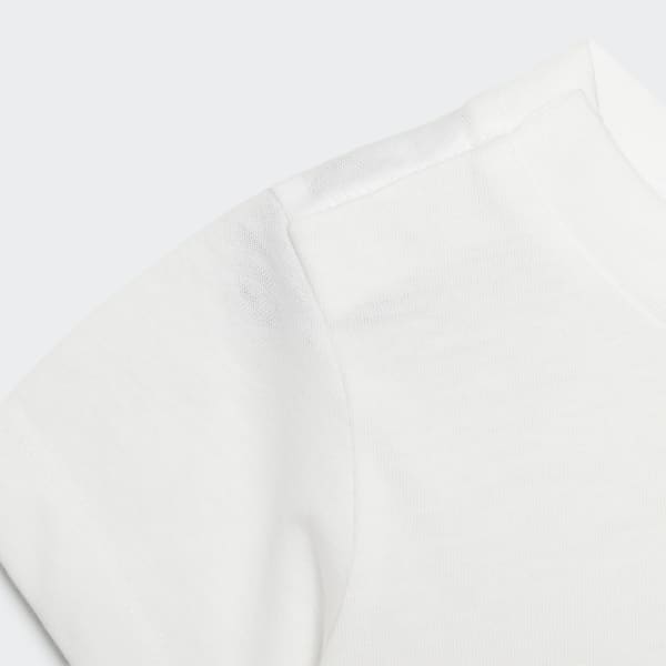 Beyaz Trefoil Şort ve Tişört Takımı FUH57