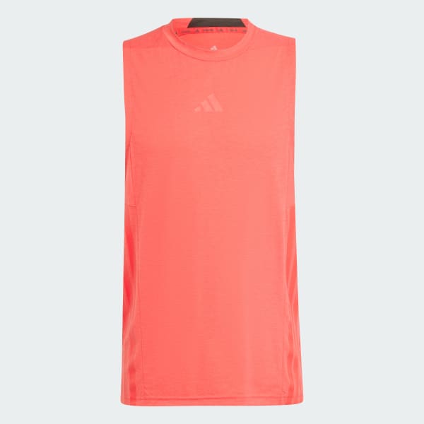สีแดง เสื้อกล้าม Designed-for-Training 3-Stripes