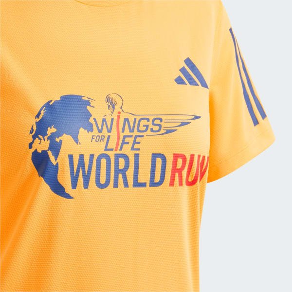 Laranja Camiseta Wings for Life World Run