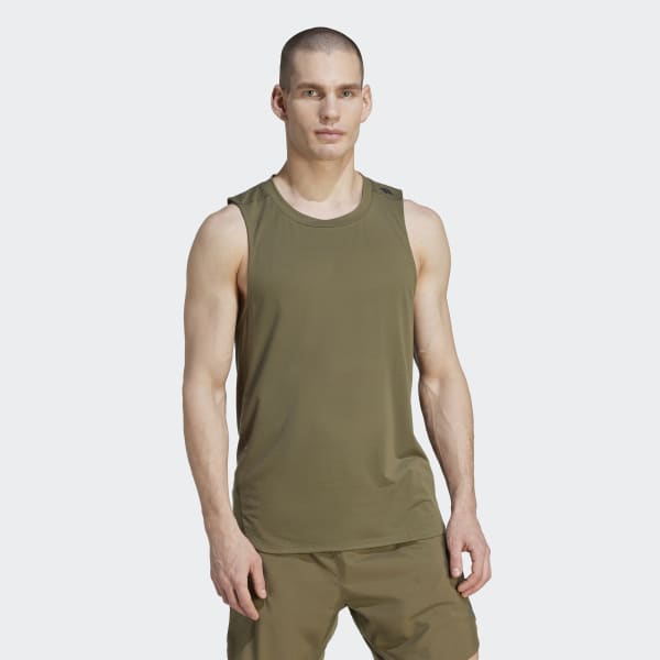 adidas Designed for Training Workout Tank Top - Green | adidas Canada