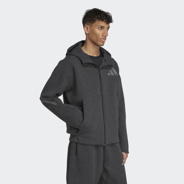 adidas Z.N.E. Premium Full-Zip Hoodie - Black | Free