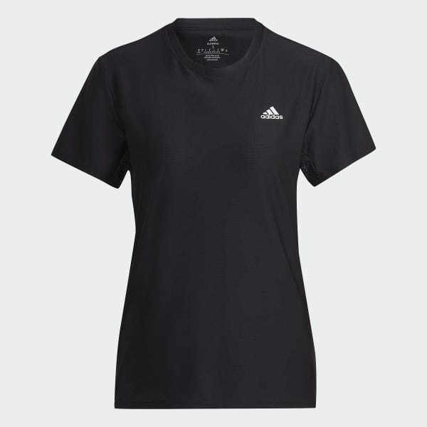 Zwart Adi Runner Running T-shirt XR667