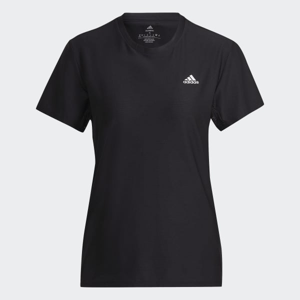 Preto T-shirt de Running Adi Runner XR667