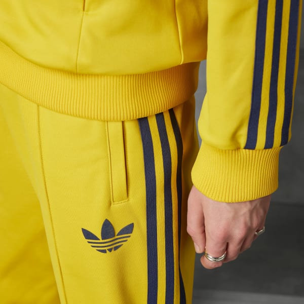 adidas Sweden Beckenbauer Track Pants Yellow Free Delivery adidas UK