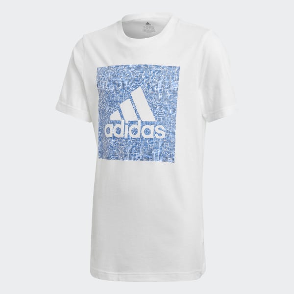 adidas t shirt white and blue