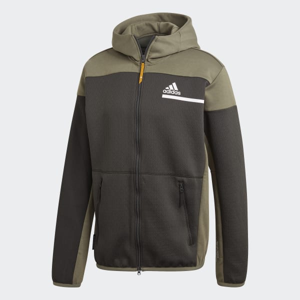 Adidas Z N E Aeroready Sweatshirt Met Rits Groen Adidas Officiele Shop
