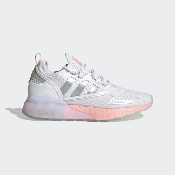 adidas zx 2k boost white pink