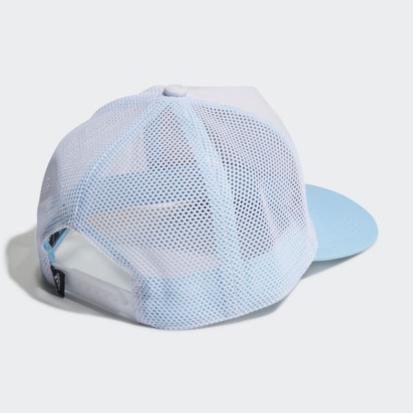 Weiss Snapback Curved Trucker Kappe V7977
