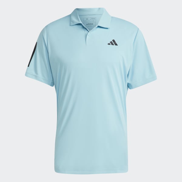 adidas Club 3 Stripes Tennis Polo Shirt Turquoise adidas Ireland