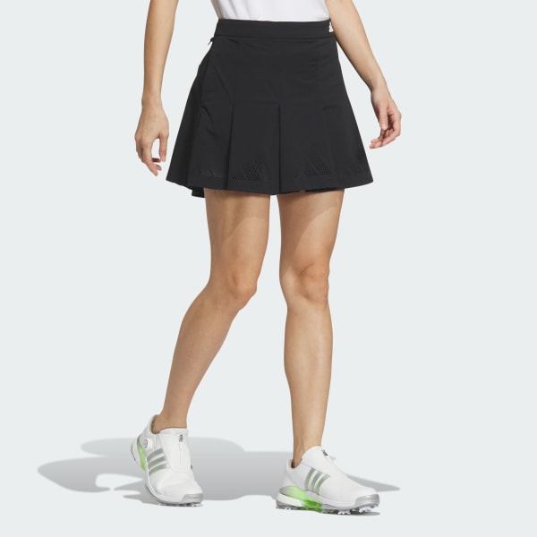 Black Stretch Flared Skirt