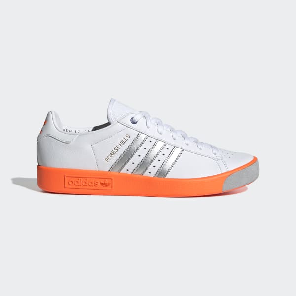 adidas forest hills white silver
