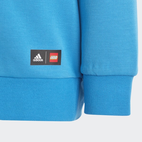 Blue adidas x Classic LEGO® Crew Sweatshirt and Pant Set