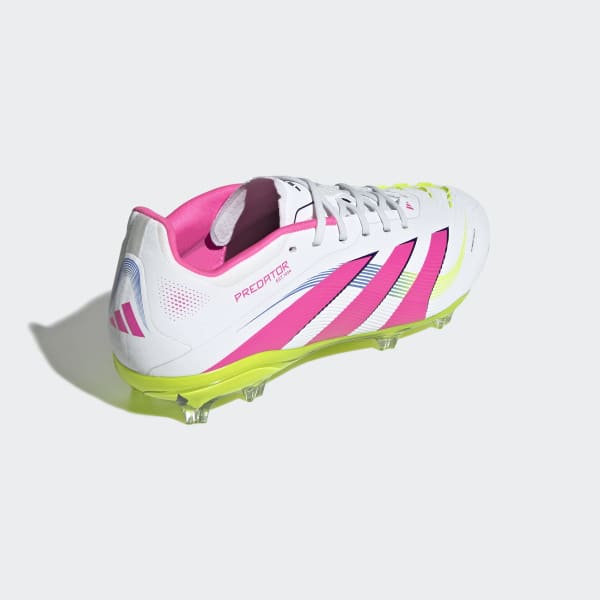 adidas Predator Elite Firm Ground Cleats Kids - White | Free
