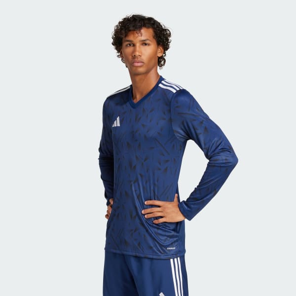 adidas Team Icon 25 Long Sleeve Jersey - Blue | Free Shipping with