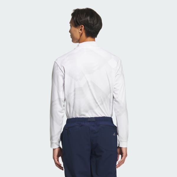 ホワイト 【ゴルフ】コードカオス モックネック長袖シャツ