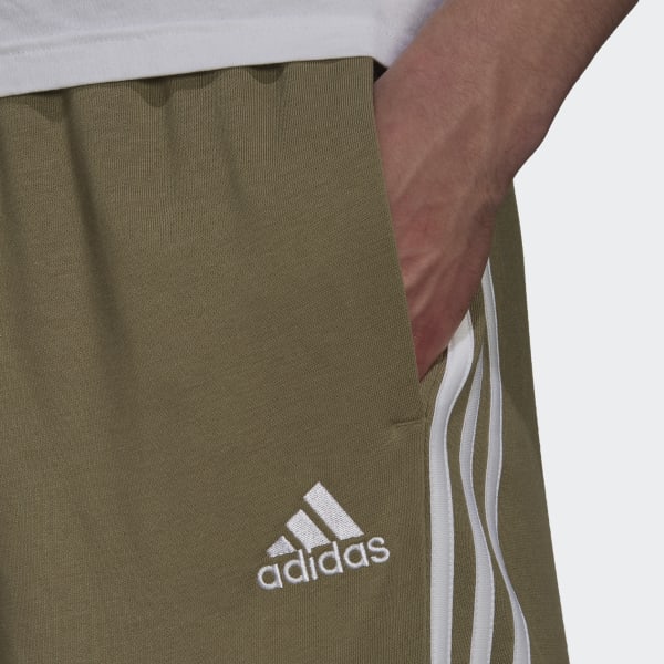 Green Essentials French Terry 3-Stripes Shorts 28987