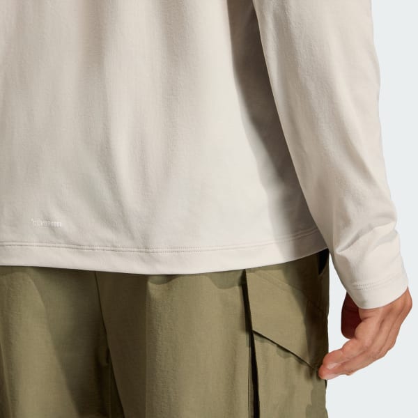 adidas Terrex Multi Climacool Hooded Long Sleeve Top - Beige