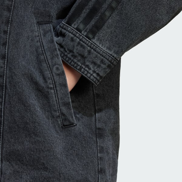新品XS Adidas デニムシャツジャケット JY8882 ブラック - メルカリ