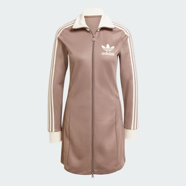 Brown Adicolor 3-Stripes Track Top Dress