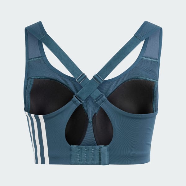 Turquoise adidas TLRD Impact Training High-Support Bra