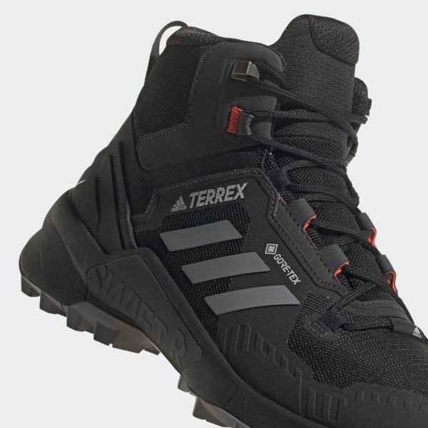 adidas TERREX Swift R3 Mid GORE-TEX Hiking Shoes - Black, Men's Hiking