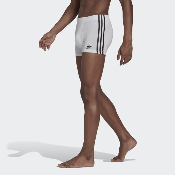 Weiss Comfort Flex Cotton 3-Streifen Boxershorts HPN17