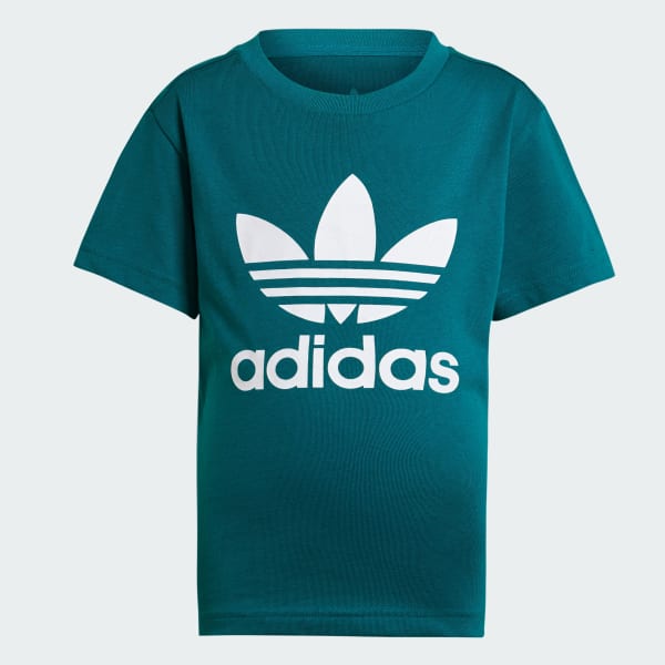 Turquesa Camiseta Adicolor Trefoil Infantil