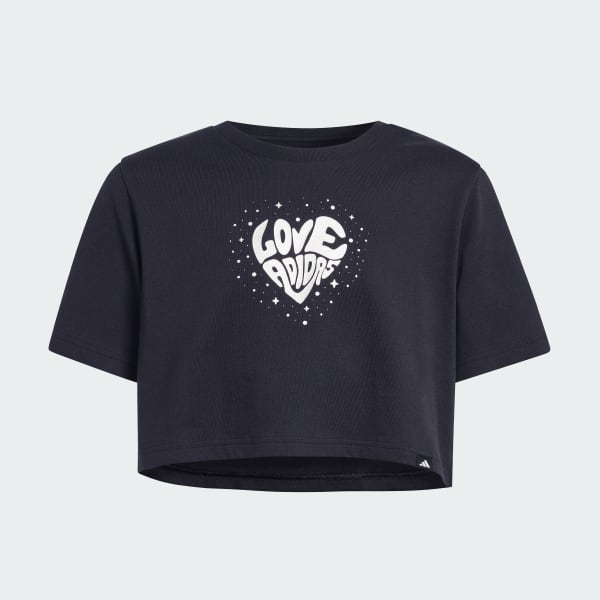 Negro CAMISETA CORTA GRAPHIC EVERYDAY GLAM PARA NIÑOS