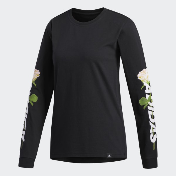 adidas women's floral long sleeve shirt