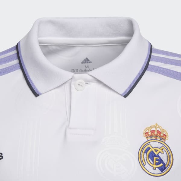 White Real Madrid 22/23 Long Sleeve Home Jersey N8909