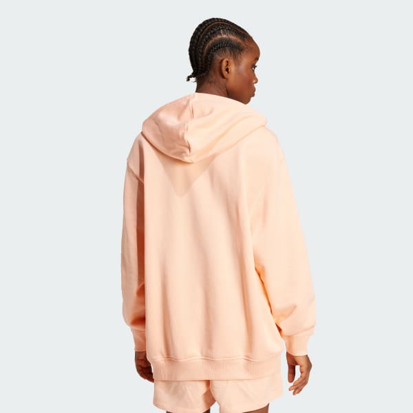 Pink Essentials Loose French Terry Hoodie