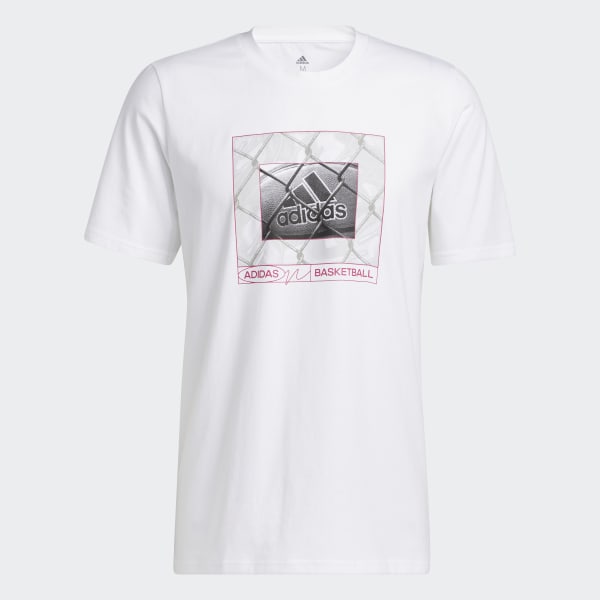 White Chainlink Badge of Sport Graphic Tee RG528