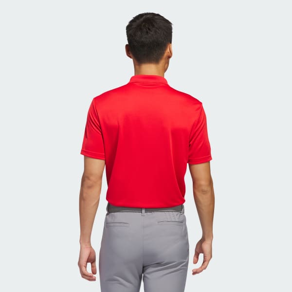 Red Adi Performance Polo Shirt