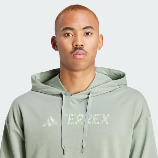 adidas Terrex Large Logo Hoodie (Gender Neutral) - Green